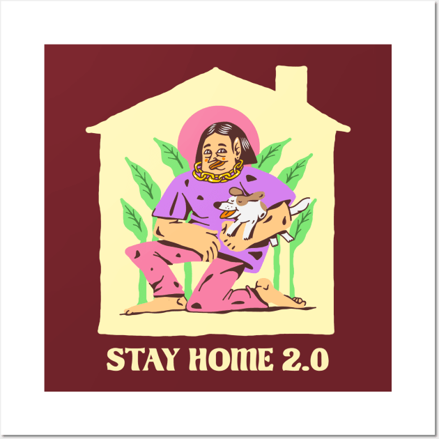 stay home 2.0 Wall Art by elrodro